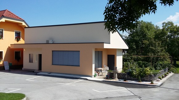 Exterior view of the salon building in Polzela